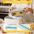 thumbnail image 3 of CISILOV 7 Pack Glass Food Storage Containers with Lids,Lunch Box Microwave Safe, Airtight Meal Prep Containers Glass, Oven Safe Bento Boxes,Tupperware Set, 3 of 7