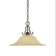Designers Fountain 82632-FSN 1 Light Hanging Down Light Pendant from the Radford Collection, Forged Sienna
