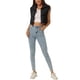 thumbnail image 2 of Chaleco acolchado ligero de mujer INSPIRE CHIC con cuello alto y cremallera, chaleco corto, talla XL, color negro, 2 of 6