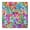 White-32, variant on Tablecloth Flower Small Floral Bloom Design, Waterproof Elastic Square Cover with Back for Summer Garden and Dining Table