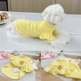 thumbnail image 4 of Dog Dresses, Dog Strawberry Waffle Clothes, Pet Shirt for Cats Puppy Small Medium Dogs Yellow 2XL, 4 of 6