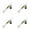 Green 2.36Inch, variant on 4/8pcs Fishing Spinner Baits Lures Kit Hard Spinners Lure for Bass Walleye Salmon Trout Redfish Spinner Bait with Treble Hooks Metal Lures for Freshwater