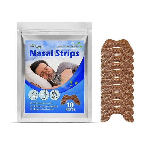 SOUTH MOON 10PCS Nasal Care Strips for Reduce Snoring and Relieve Nose Congestion
