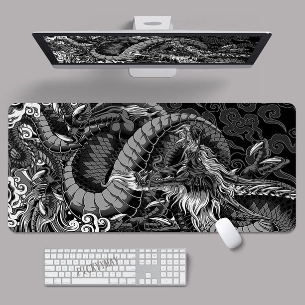 Alfombrillas de ratón Dragon Element Art para Gaming, alfombrilla grande de goma para Gamer, diseño de escritorio para regalo, 400x900 LIUWENJING unisex