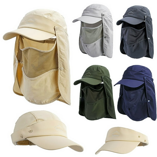 Quick-dry Sun Protection UV Fisherman Hat Foldable Windproof Sun Visor Hat  for Fishing Camping Hiking Workhe
