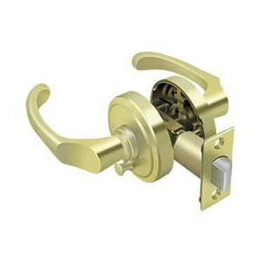 Deltana PRCLR2U3 Port Royal Chapelton Series Residential Lever Privacy Polished Brass