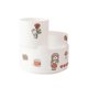 thumbnail image 1 of Organizador de escritorio multifuncional de plástico Kawaii, portalápices con pegatinas, soporte para teléfono, portalápices giratorio, papelería escolar, blanco, 1 of 5