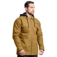 thumbnail image 3 of Wrangler Workwear Men's Quilted Lined Work Shirt Jacket with Hood, Size S-5XL (Men's and Big Men's), 3 of 4