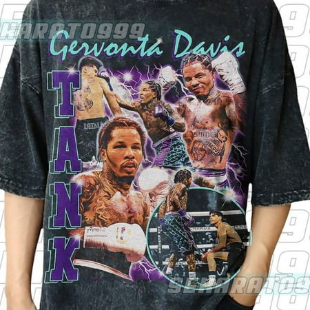 

Vintage Wash Gervonta Davis T Shirt Boxing shirt Classic 90s Graphic Tee Vintage Style Unisex Bootleg Tee VT07