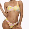 thumbnail image 1 of Gibobby Conjunto de Bañador Sexy Sujetador Ropa de playa Color Relleno Estampado de mujer Traje de baño Conjunto Traje de baño Bikini Trajes de baño Tank(Amarillo,M), 1 of 5