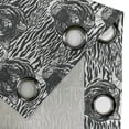 thumbnail image 4 of Ambesonne Grommet Curtain, , 50"x96", Charcoal Grey and White, 4 of 5