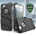 thumbnail image 2 of ZIZO BOLT Series for iPhone SE (3rd and 2nd gen)/8/7 Case with Screen Protector Kickstand Holster Lanyard - Gun Metal Gray, 2 of 6