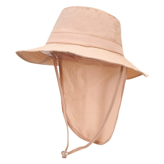Otqutp 3 to 8 Years Toddler Spring Cap Children Hat Girls Boys Spring Summer Outdoor Shade Solid Color Sun-screen Hat Adjustable Fisherman Hat