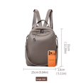 thumbnail image 2 of Genuine Leather Cowhide Backpack, Women's Multiuse Shoulder Crossbody Bag, Large Capacity Casual Daypack, 2 of 7