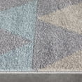 thumbnail image 3 of Well Woven Lincoln Modern Scandinavian Triangles Geometric Grey & Gold Area Rug 9x13 (9'3" x 12'3"), 3 of 8