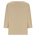 thumbnail image 4 of Aricy Women's Top,3/4 Length Sleeve Tops for Women V Neck T Shirts Solid Color Casual Loose Fit Base Tees Fashion Women Loose Tunic Tops Shirts, 4 of 5
