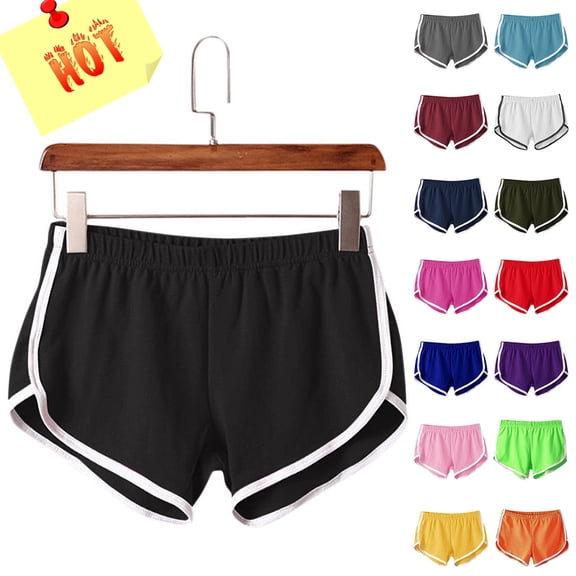 Taqqpue Women's Cotton Yoga Dance Short Pants Sport Shorts Summer Athletic Cycling Hiking Sports Shorts