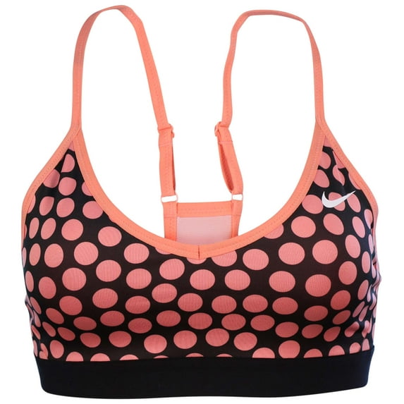 Nike Women's Pro Indy Sports Bra-Coral/Black