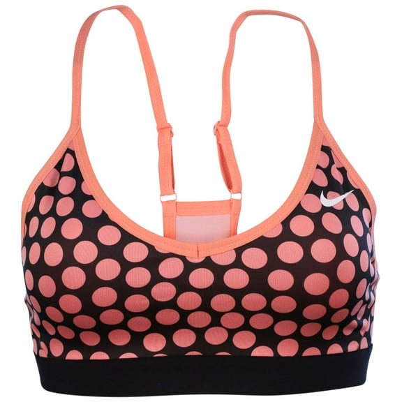 Nike Women's Pro Indy Sports Bra-Coral/Black