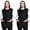 A1-black-2(19.7‘’w×27.6‘’h), variant on DOVACKA Unisex Smock Cobbler Apron with Side Ties & 3 Pockets, for Chef Kitchen Cleaning Hairstylist