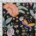 thumbnail image 4 of oneOone Viscose Jersey Black Fabric Botanical Floral Quilting Supplies Print Sewing Fabric By The Yard 60 Inch Wide, 4 of 4