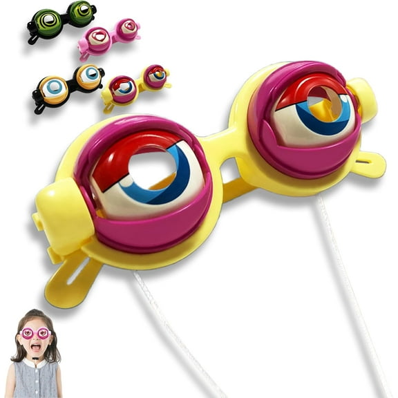 Winking Glasses, Kinetic Crazy Eyes Glasses, Funny Sunglasses for Adults, Winking Eye Glass for Performances