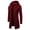 Watermelon Red, variant on Fengqque Men's Winter Warm and Breathable Classic Outdoor Promotion Hooded Solid Trench Coat Jacket Cardigan Long Sleeve Outwear