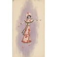 thumbnail image 2 of Will R. Barnes 10x14 Black Ornate Wood Framed Double Matted Museum Art Print Titled: Woman's Costume; Pink Dress, 2 (1919), 2 of 5