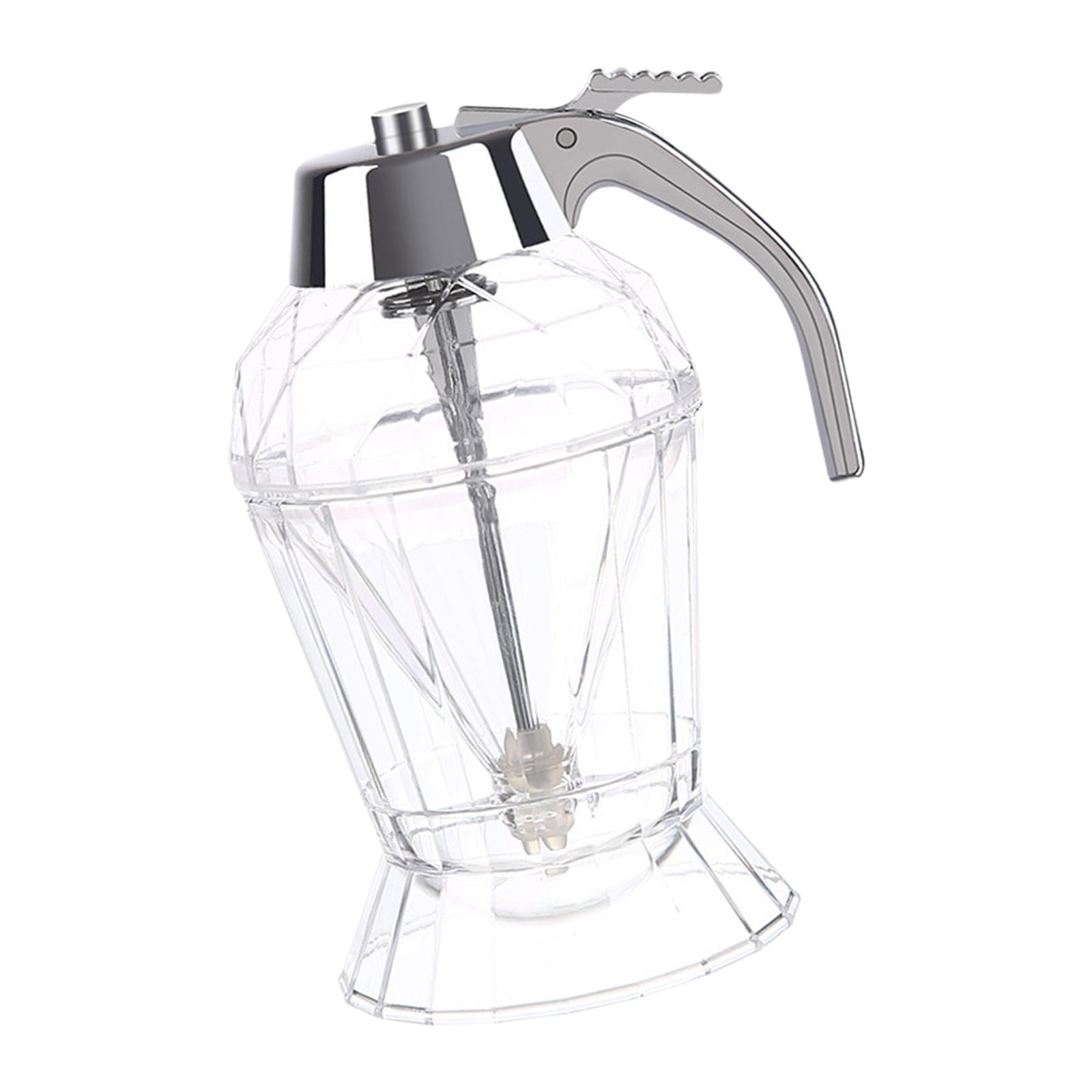 TISHITA 2x Honey Dispenser Kitchen Tool Honey Jar with Stand for Syrup Sugar Condiments