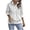 White, variant on Plebaso Sweatshirts for Women Button down Lapel Long Sleeve Pullover Sweatshirt Fashion Clothes