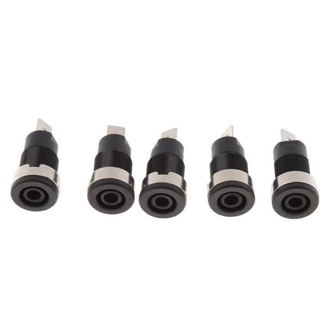 Conectores de sonido perfecl Zócalo Del Panel Conector banana 5pcs 1000V 32A negro