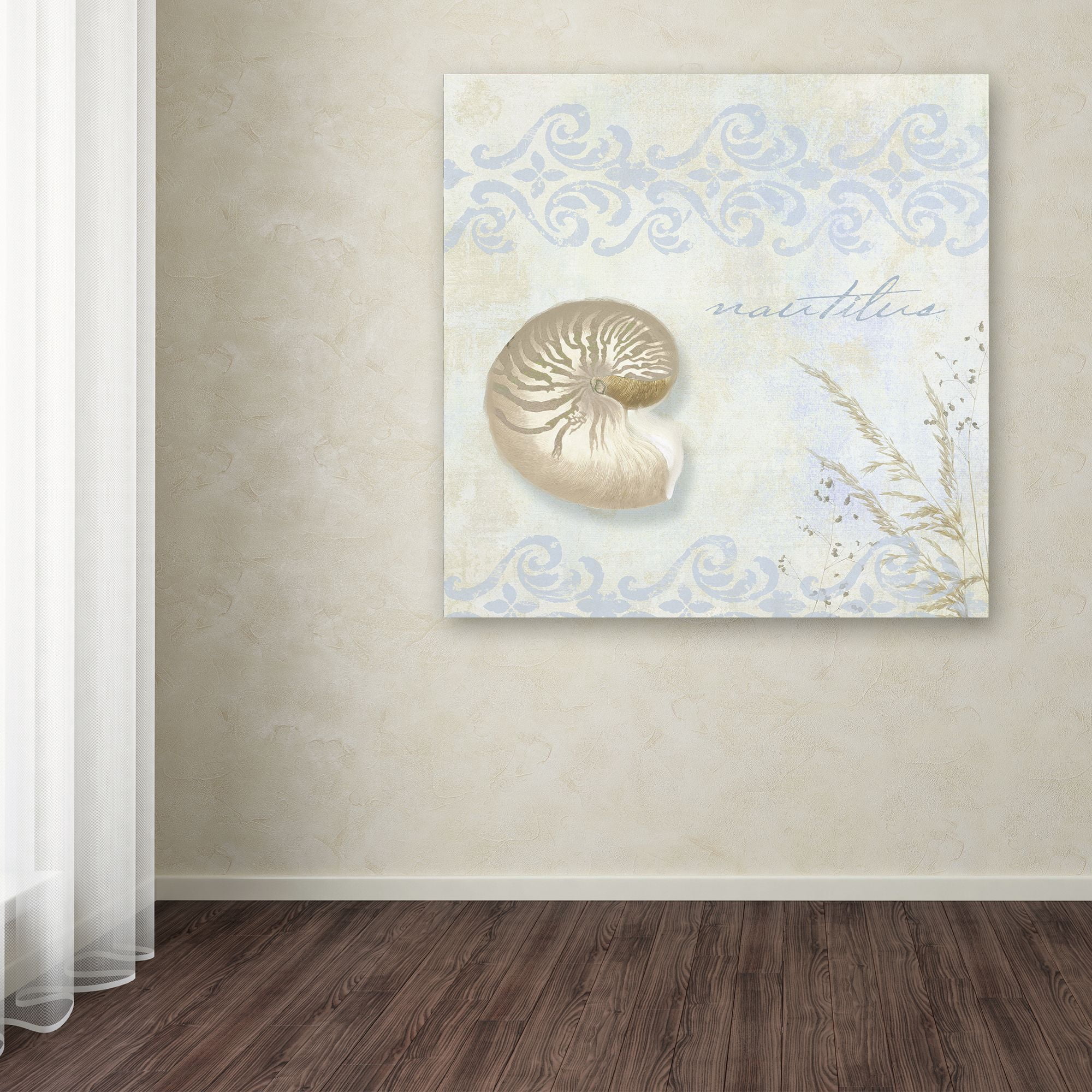 Trademark Fine Art "She Sells Seashells I" Canvas Art by Color Bakery