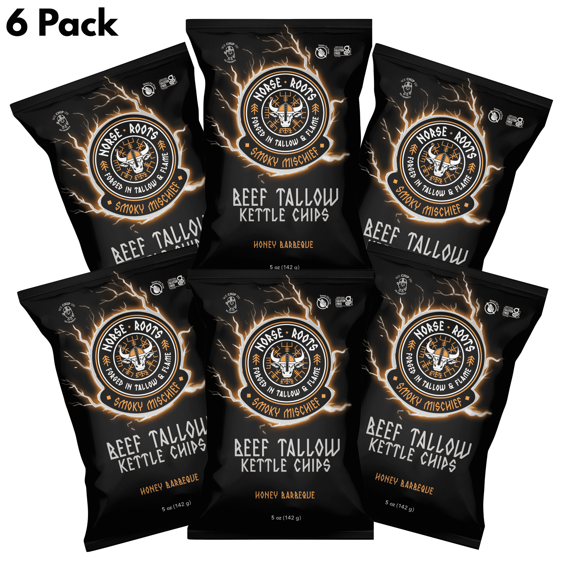 Norse Roots Viking Funeral Beef Tallow Kettle Chips
