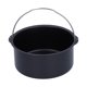 thumbnail image 4 of Cake Barrel, Air Fryer Cake Pan Compatible Pizza Pan Multiusos Accesorios de freidora para panadería para pastelería para cocina para cafetería(8 inches) pasteles {text Higoodz Aparato, 4 of 7