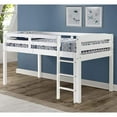 Concord Twin Size Junior Loft Bed Multiple Finishes
