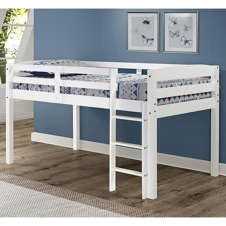 Concord Twin Size Junior Loft Bed Multiple Finishes