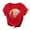 Red, variant on Womens Retro Sun Graphic Tee Short Sleeve T Shirts Crewneck Camping Print Casual Summer Tops Army Green L