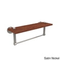 thumbnail image 3 of Dottingham Collection Solid IPE Ironwood Shelf with Integrated Towel Bar - Polished Chrome / 16 Inch, 3 of 5