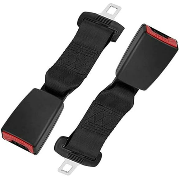 Seat Belt Extender 2 Pack, Car Universal Seat Belt Buckle Extension, Width 7/8''Metal Tongue, 10.2" (For Lock Tongue Greater Than 3cm)
