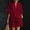 Red plus size two piece set a1, variant on Women Plus Size 2 Piece Set V Neck 3/4 Sleeve Shirt Shorts Casual Solid Loose Travel Outfits Lounge Tracksuits Summer Cruise Clothes Matching Lounge Sets, Red 3XL