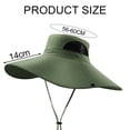 thumbnail image 2 of Sombrero de pescador de 60 cm de circunferencia, de secado rápido, para exteriores, con protección solar ultravioleta, transpirable, 2 of 5