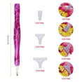 thumbnail image 4 of Kit de bolígrafo de pintura con joya de diamantes, punta de resina, herramienta de selección de diam Abanopi Morado, 4 of 7