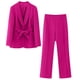 thumbnail image 1 of Puntoco Pantalones De Traje De Cinturón De Color Sólido De Manga Larga para Mujer Conjuntos De Pantalones De Abrigo Informales Liquidación Puntoco Puntoco-4359, 1 of 8