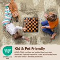 thumbnail image 4 of Design&I 2'x3' Ultra Soft Door Mat, Abstract Geometric Ash Berber Inspired Motifs Scattered Layout None Fluffy Washable Easy Care Indoor rug for Bedside Entryway, 4 of 7