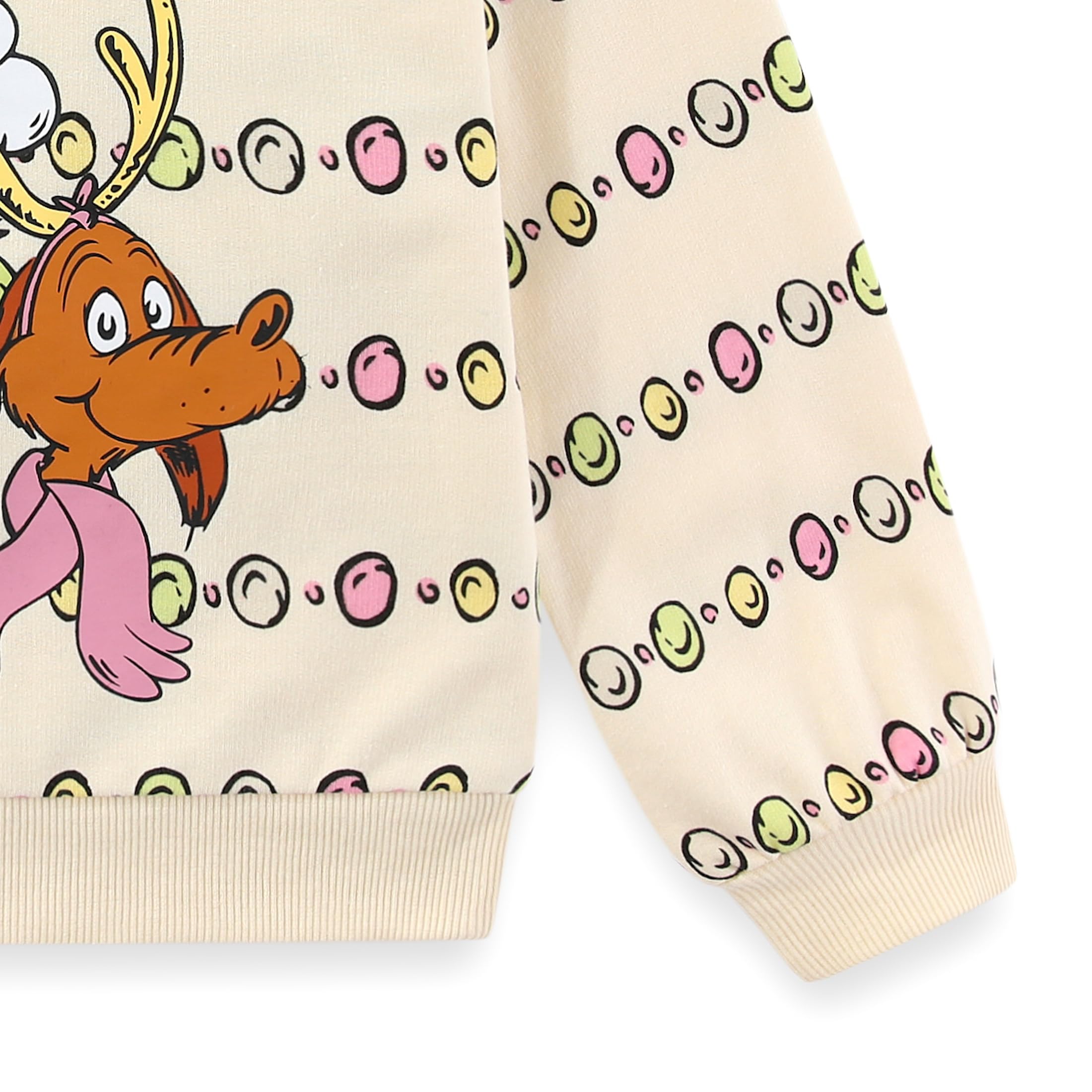 Dr. Seuss Grinch Santa Hat Sweatshirt and Pants Set (Girls), 3 Piece Set, Sizes 4-6X