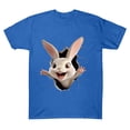 thumbnail image 5 of QUNYINEY Pullover Womens Shirts Casual Easter Short Sleeve Crew Neck Tops Loose Tops for Women Trendy, 5 of 5