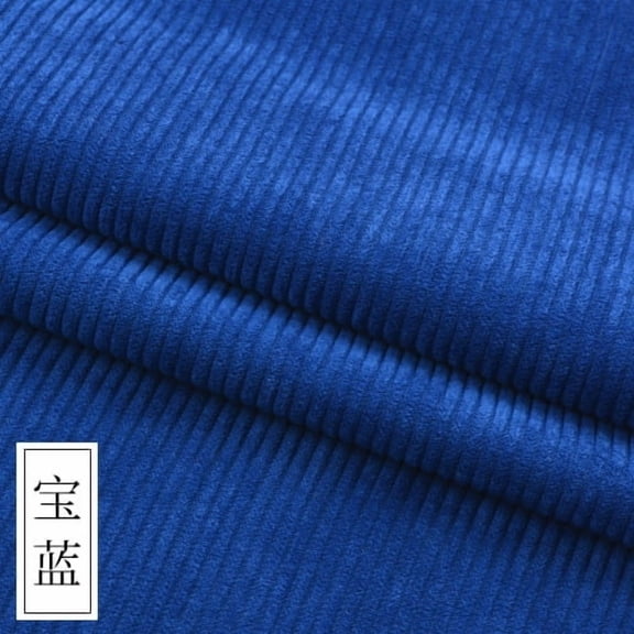 Namzi Solid Corduroy Fabric 1 Yard DIY Sewing Craft Fabric for Coat Shirt Dress, Upholstery Corduroy for Sofa Cushion Home Decor,Blue