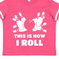 thumbnail image 4 of Inktastic How I Roll Bowling Boys or Girls Toddler T-Shirt, 4 of 5