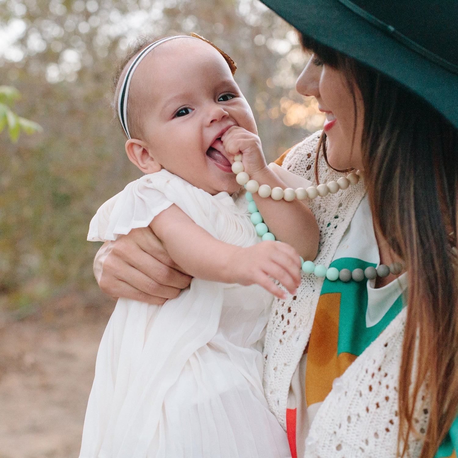 Mama and little teething necklace deals