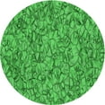 thumbnail image 1 of Ahgly Company Indoor Round Patterned Neon Green Area Rugs, 5' Round, 1 of 6